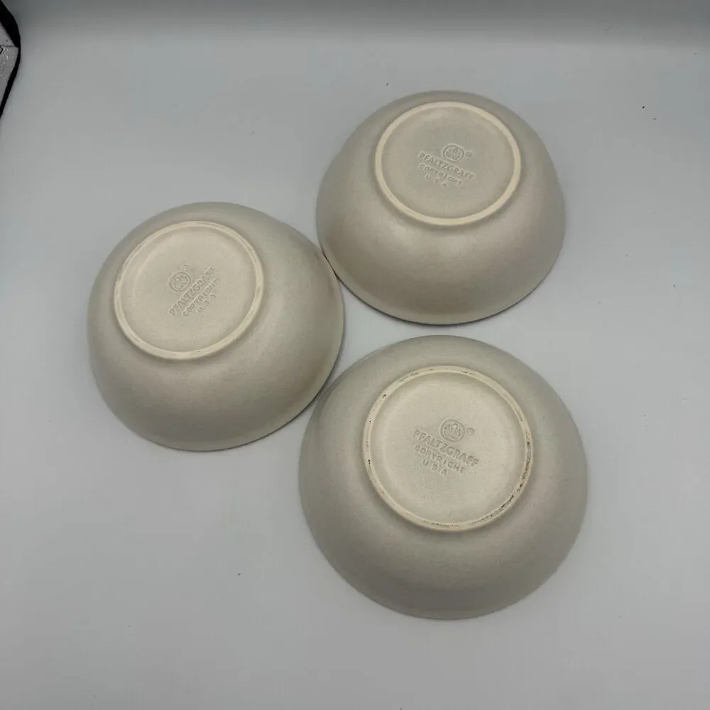 Set Of 3 Vintage pfaltzgraff Yorktown 6.5” Super Soup Cereal Bowls Copyright USA